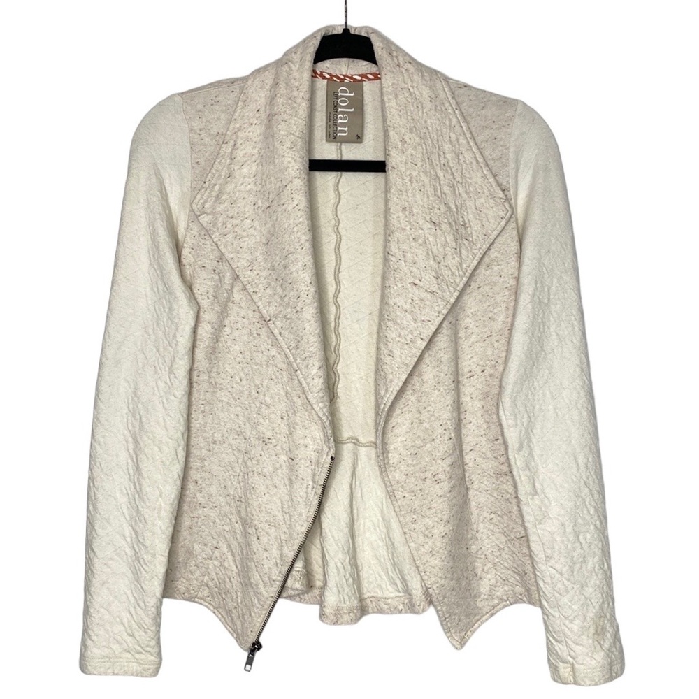 Anthropologie Cream Textured Jacket